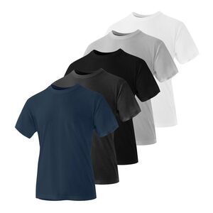 Iron Mountain Mens Crew Neck Relaxed Fit T-Shirt (Pack of 5) / Multicolored